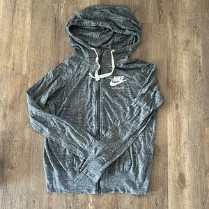 Organic Cotton Blend Gray Nike Hoodie